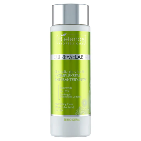 Bielenda Professional SupremeLab Sebio Derm - tonik normalizujący z kompleksem antybakteryjnym do twarzy 200 ml